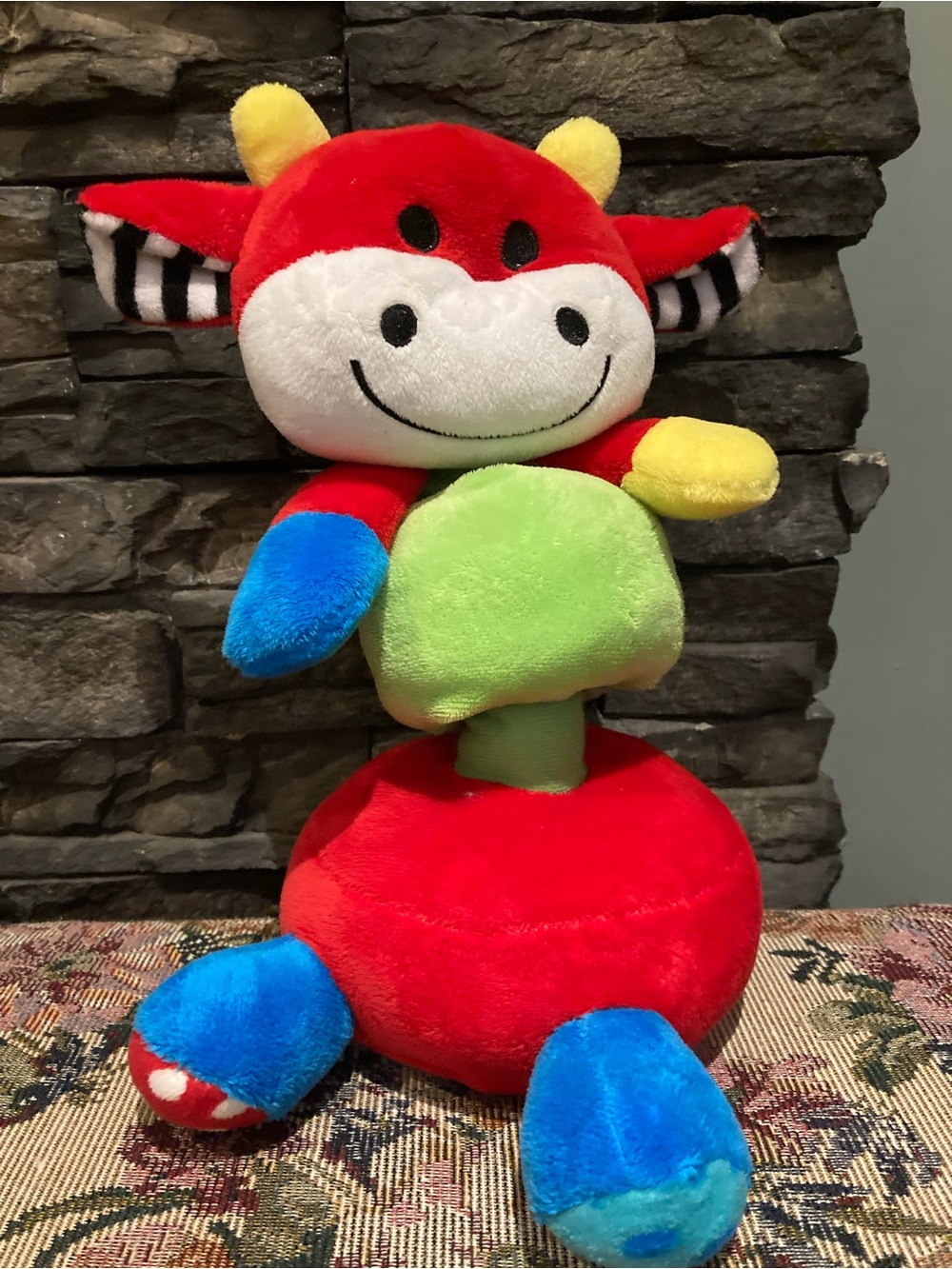 Plush Cow Baby Rattle Toy